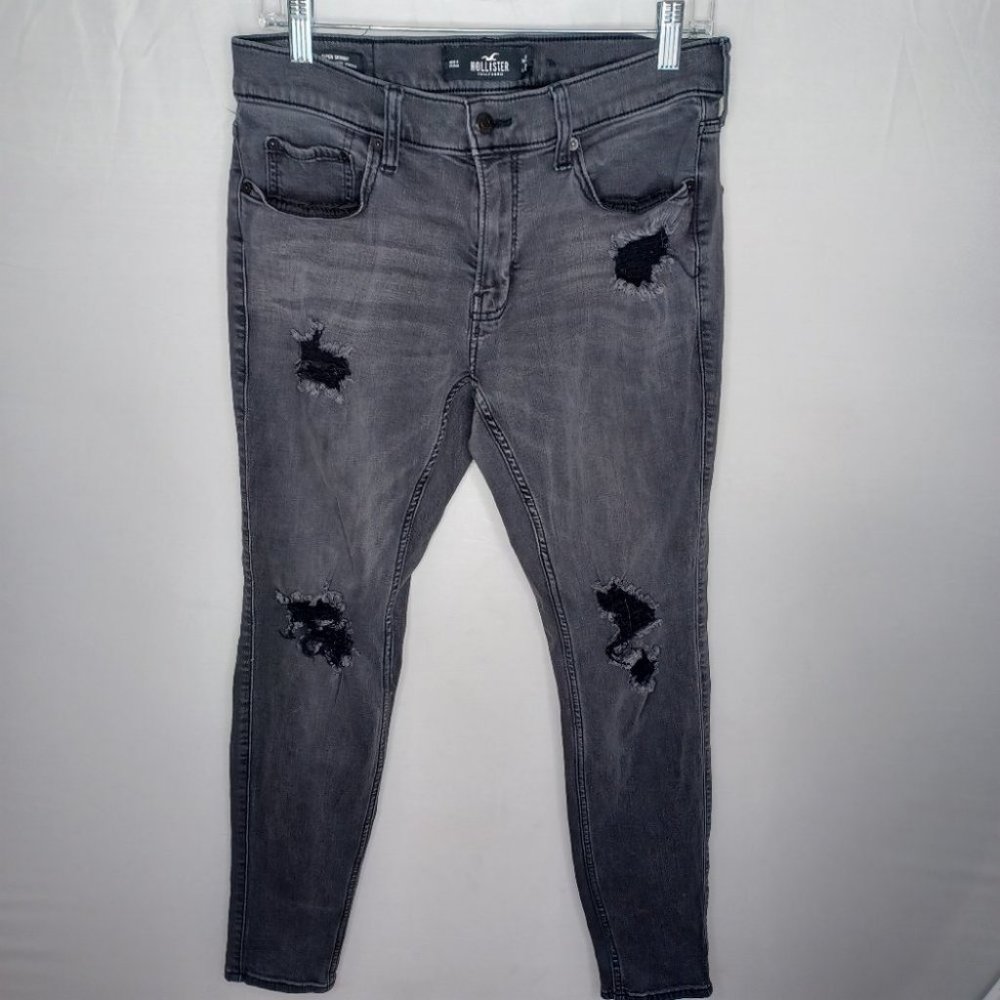Hollister Men's Super Skinny Distressed Jeans Size 32W 32L